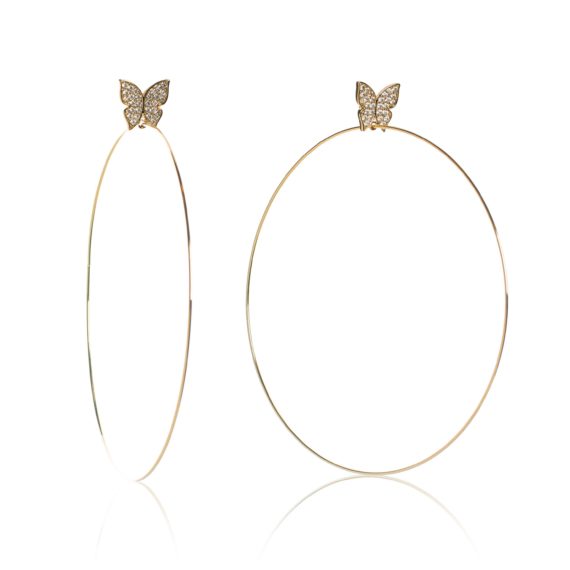 Large Gold Hoops 570x570 - Evelyn Signature 4" Gold Hoop Earrings